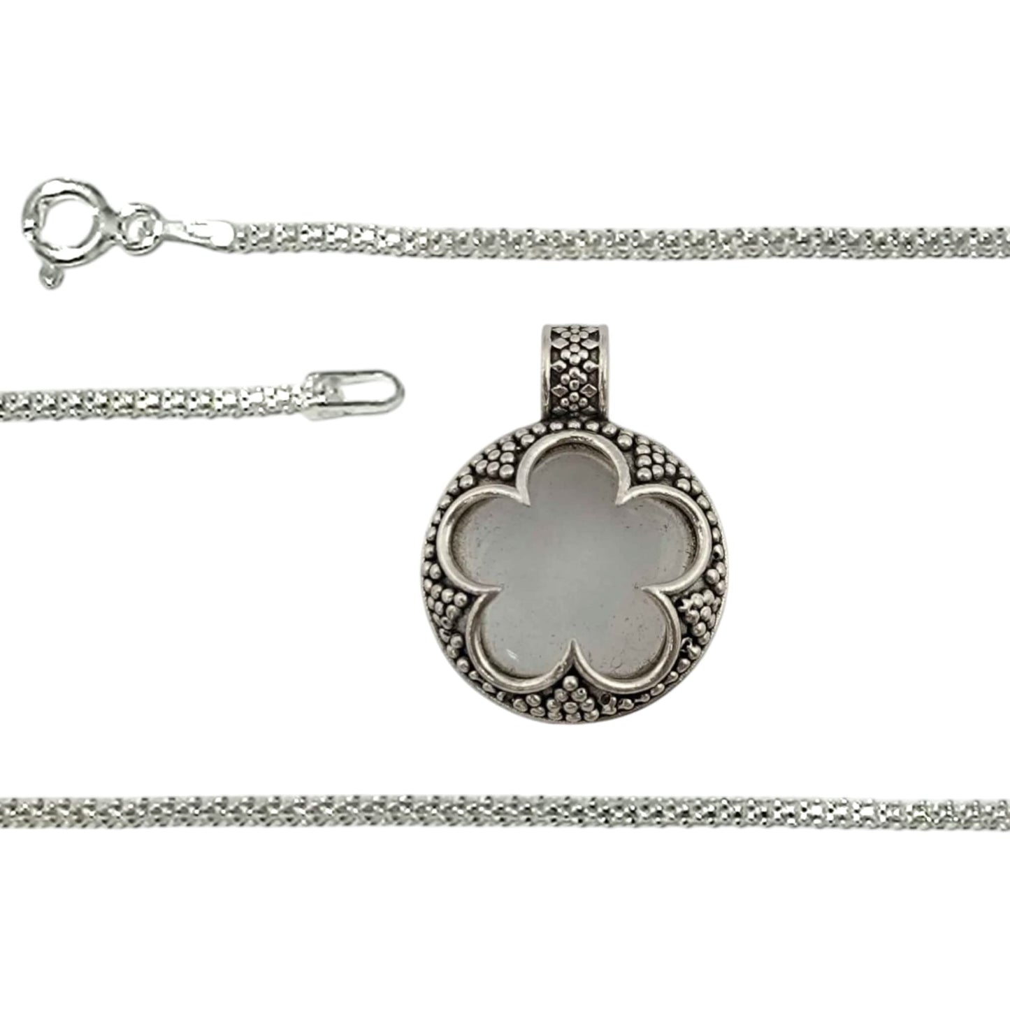 Colgante Gotland 13mm Plata 925 Con Piedra Natural incluye cadena 50 cms TODOMINERAL