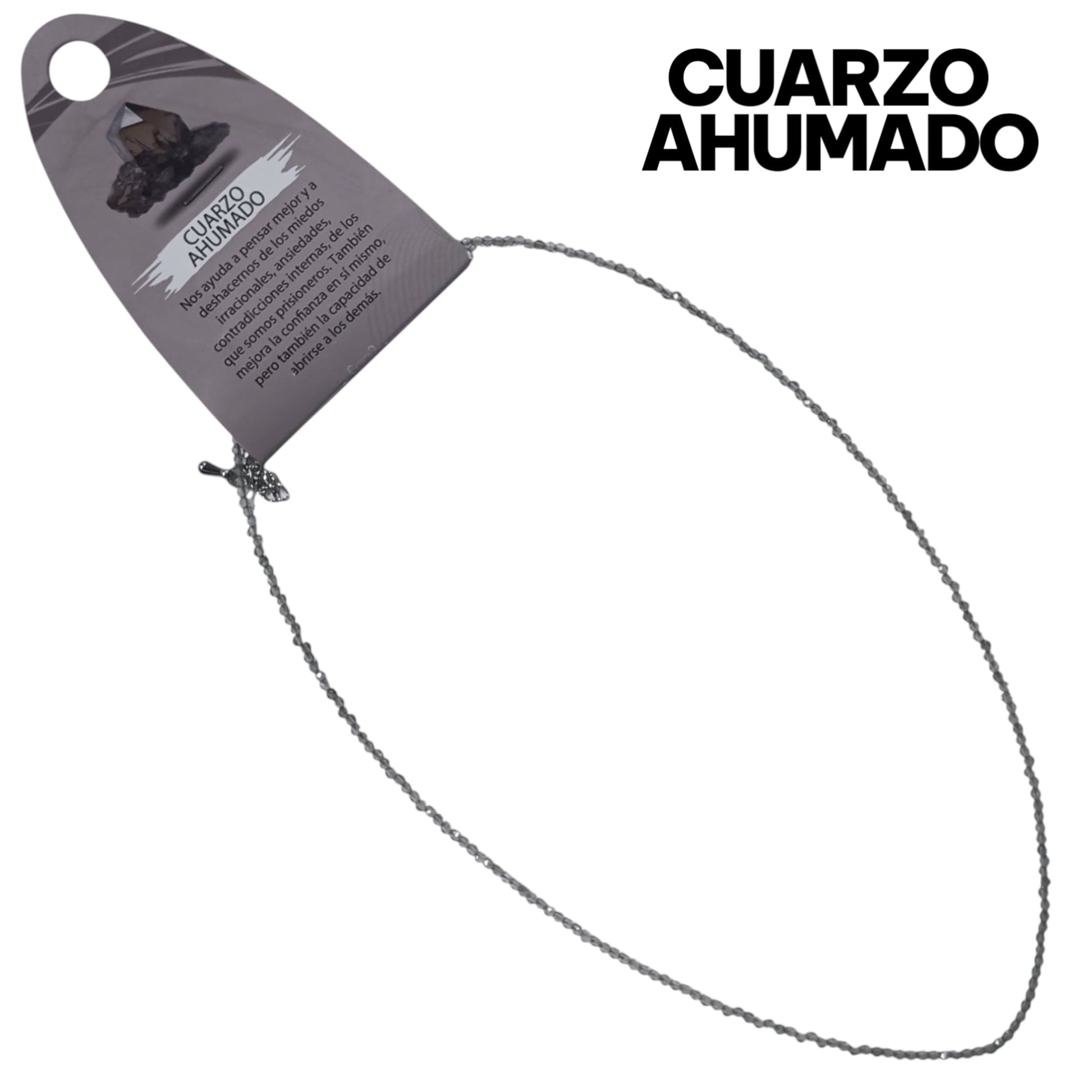 Collar Piedra Natural 2 mm 40 Cms+ 5 Cadena Extensión Con Cierre En Acero  ELIGE TU MINERAL FAVORITO TODOMINERAL