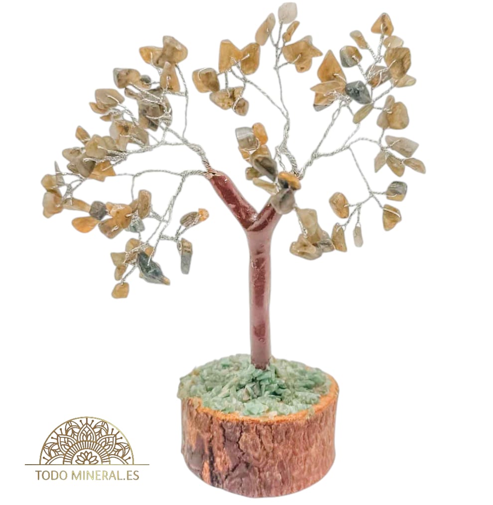 Arbol Mineral 100 Piedras De Chips 10  Cms Aprox - TODOMINERAL