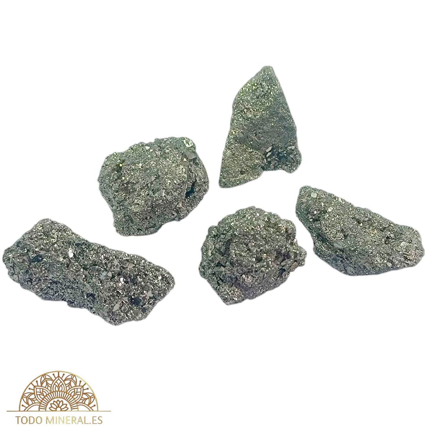 Mineral Pirita Chispa De Perú 4 a 5 Cms Y Peso Aprox De 50 a 70 Gramos   (EL PRECIO ES POR UNIDAD) - TODOMINERAL