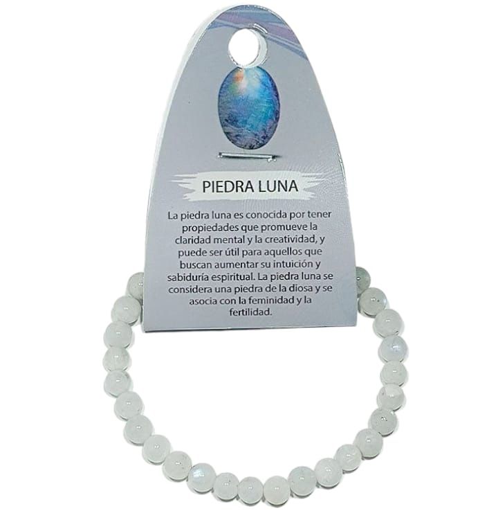 Pulsera Elastica Piedra Natural 6 mm ELIGE TU MINERAL FAVORITO PULSERAS MINERALES