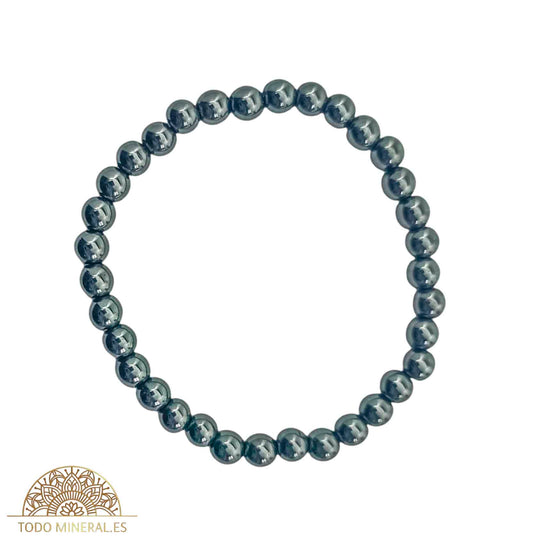 Pulsera Piedra Natural Hematite 6 mm - TODOMINERAL