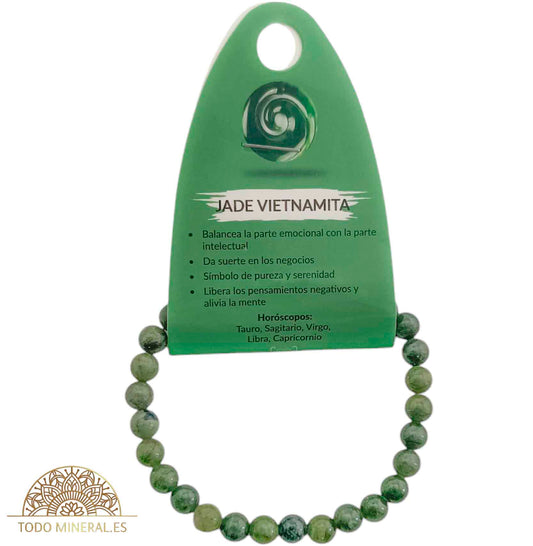 Pulsera Piedra Natural Jade Vietnamita 6 mm - TODOMINERAL