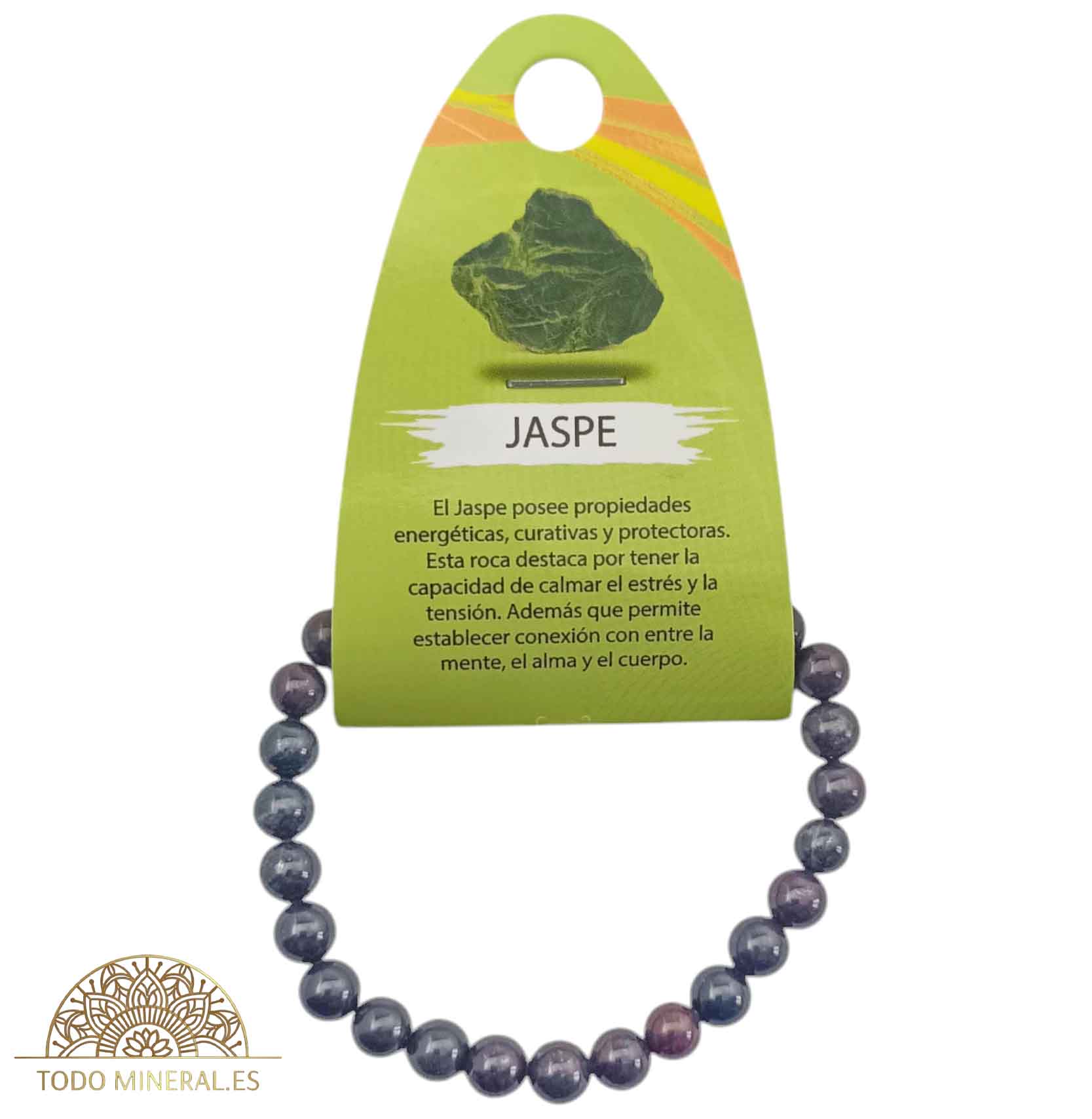 Pulsera Piedra Natural Jape Sardo 6 mm - TODOMINERAL