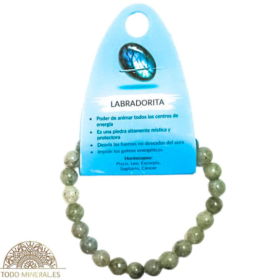 Pulsera Piedra Natural Labradorita 8 mm 3762622 PULSERAS MINERALES