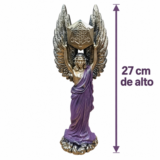 Figura Diosa Metatrón En Resina Color Morado 27 Cms 600104490 TODOMINERAL