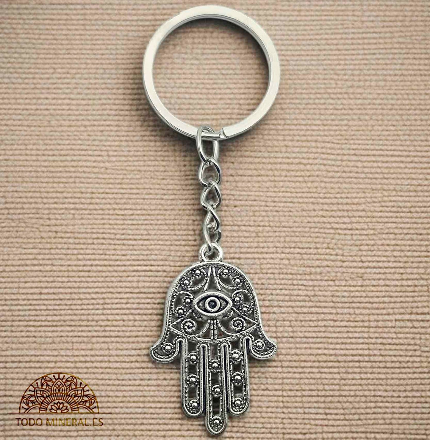 Llavero Metal Mano De Fátima - TODOMINERAL