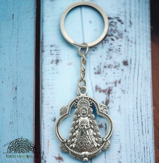 Llavero Metal Virgen Del Rocio - TODOMINERAL