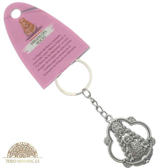 Llavero Metal Virgen Del Rocio - TODOMINERAL