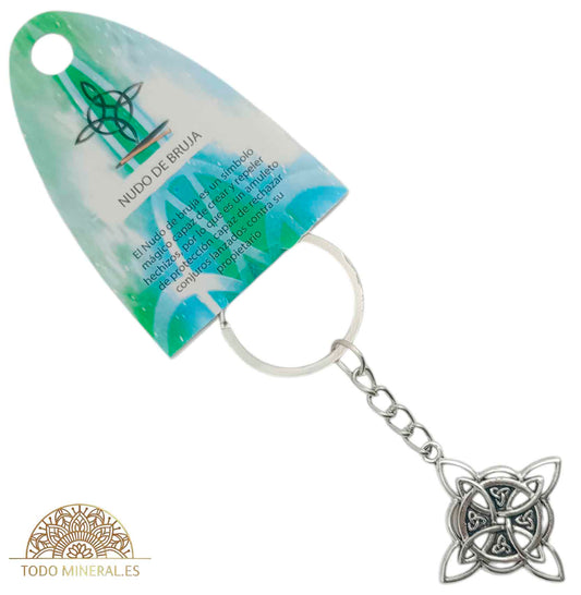 Llavero Metal Nudo De Bruja - TODOMINERAL
