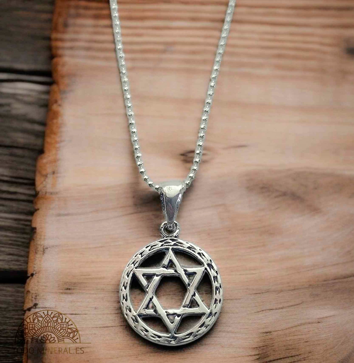 Colgante Estrella De David Con Cadena Plata 925 TODOMINERAL