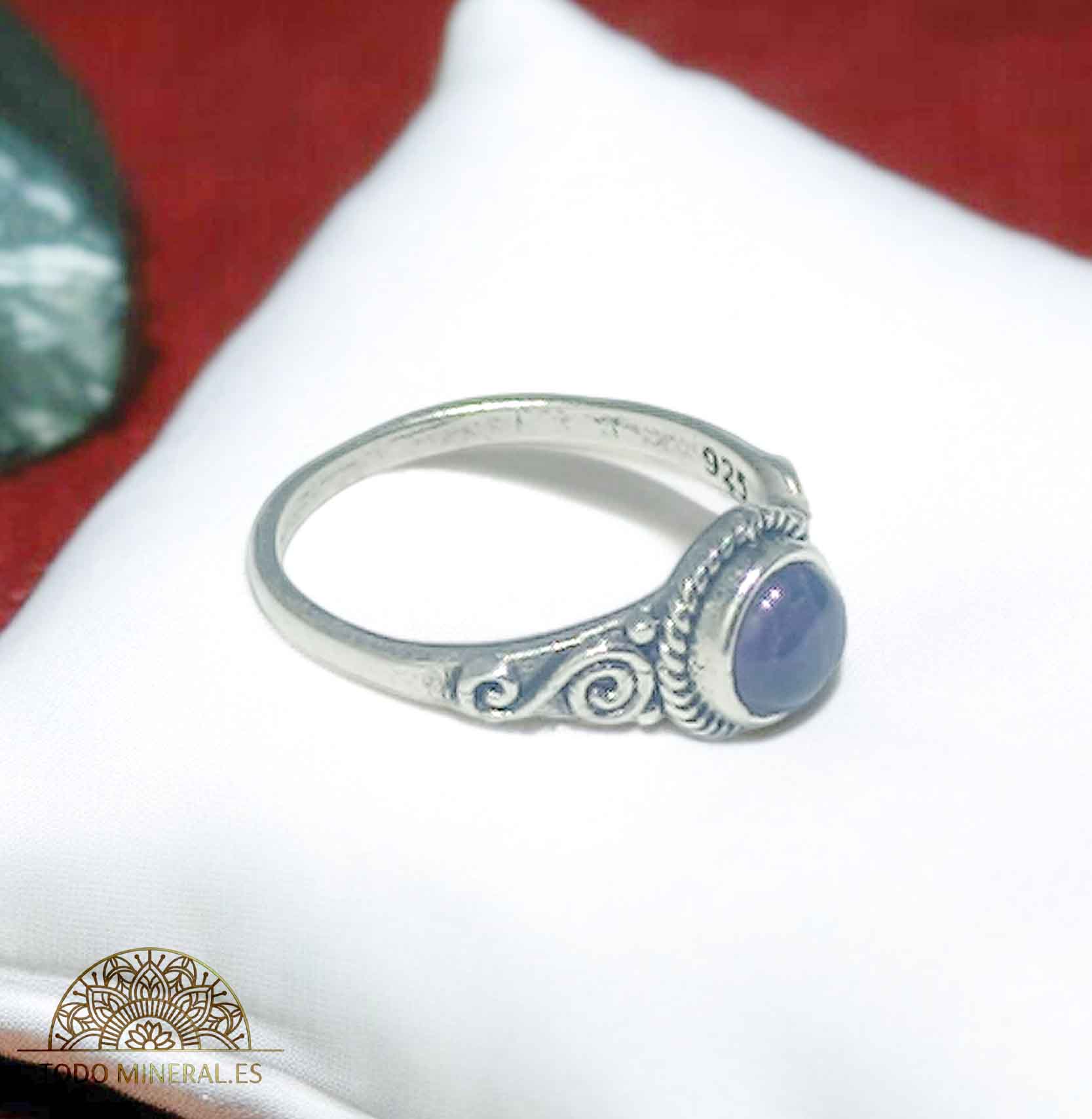 Anillo Plata 925 Piedra Amatista Talla 18 - TODOMINERAL