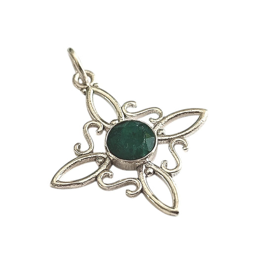 Colgante Nudo De Bruja Piedra Natural Plata 925 ELIGE TU MINERAL TODOMINERAL