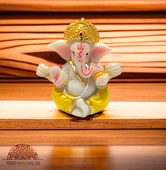 Figura Ganesha En Resina 5 Cms - TODOMINERAL