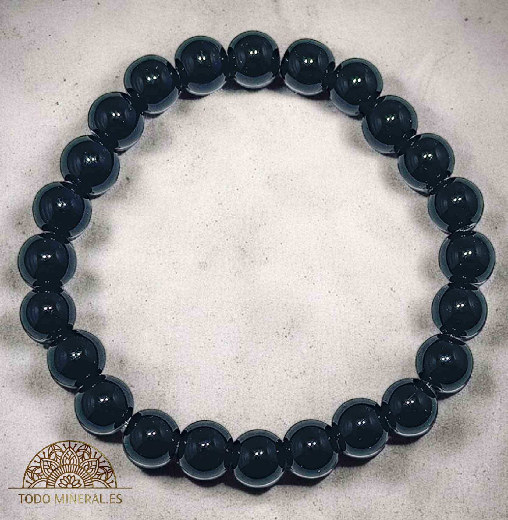 Pulsera De Hombre 22 Cms Piedra Onix 10 mm - TODOMINERAL