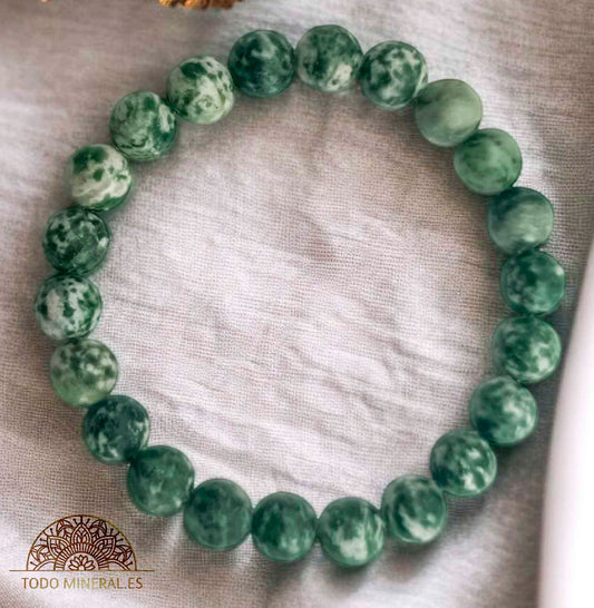 Pulsera De Hombre 22 Cms Piedra Agata Arbol 10 mm - TODOMINERAL