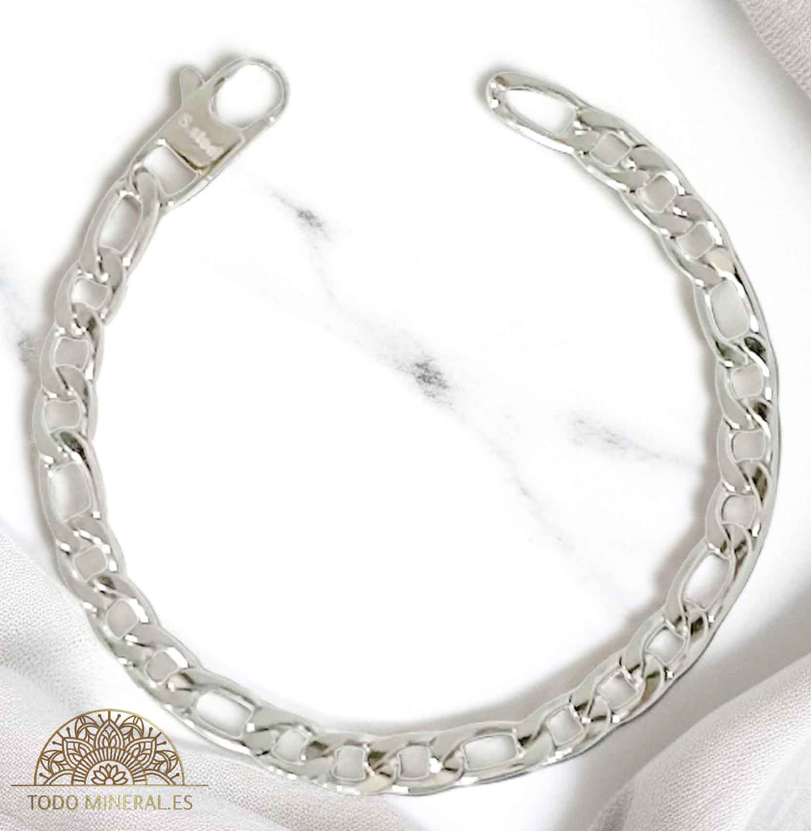 Pulsera Acero Eslabones 7 mm Y 22 Cms Aprox PULSERA ACERO