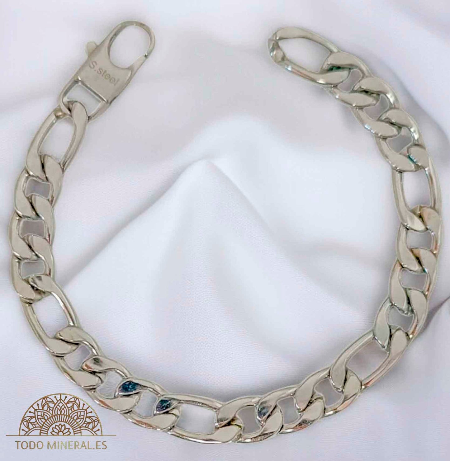 Pulsera Acero Eslabones 10 mm Y 23 Cms Aprox PULSERA ACERO