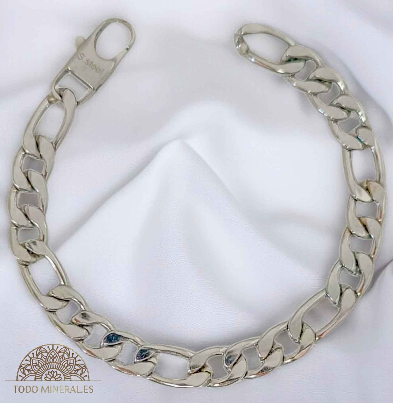 Pulsera Acero Eslabones 10 mm Y 23 Cms Aprox PULSERA ACERO