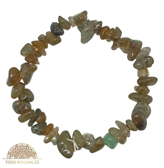 Pulsera Elástica Chip Piedra Labradorita - TODOMINERAL