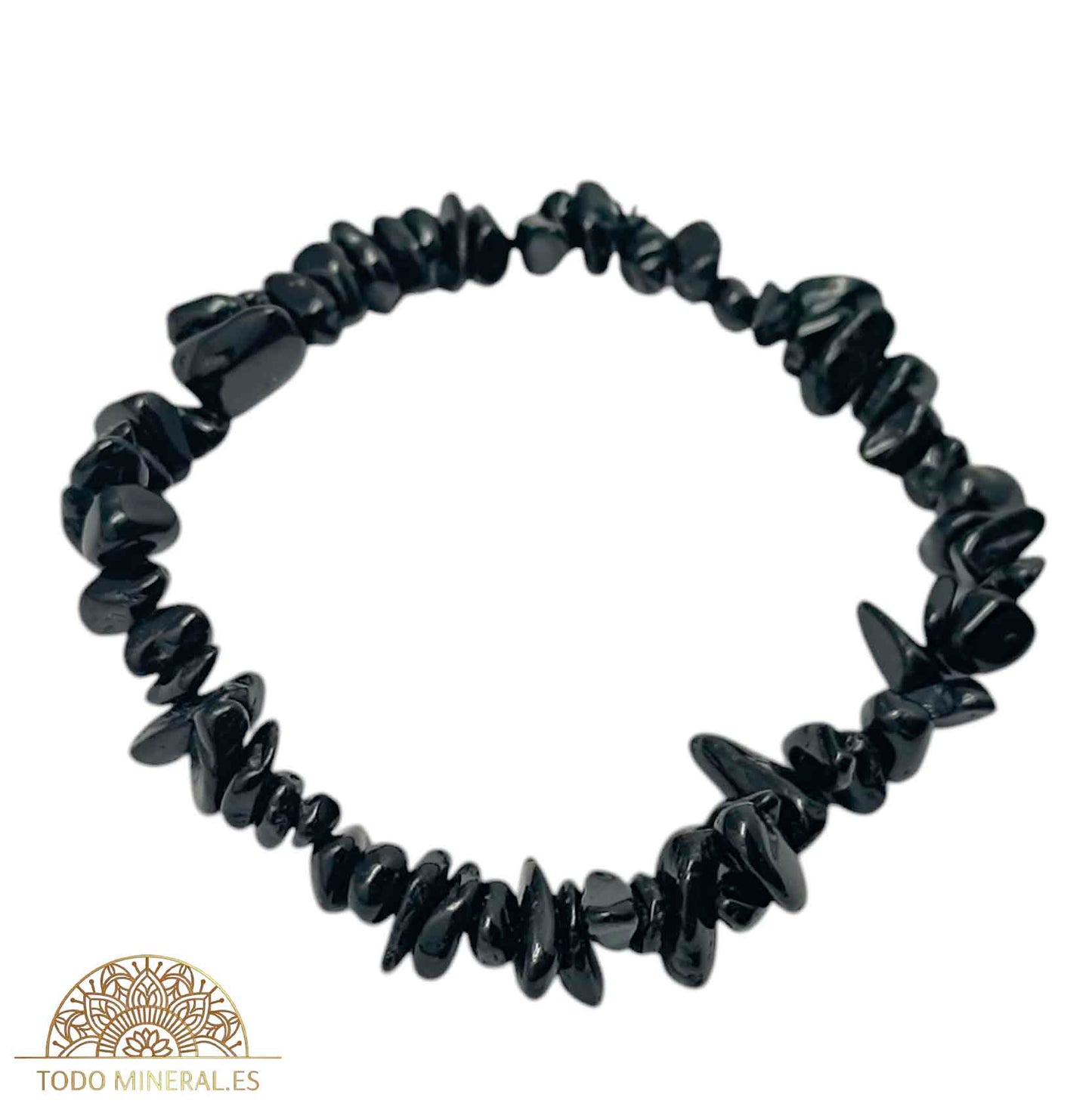 Pulsera Elástica Chip Piedra Turmalina - TODOMINERAL