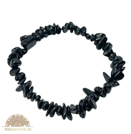 Pulsera Elástica Chip Piedra Turmalina - TODOMINERAL