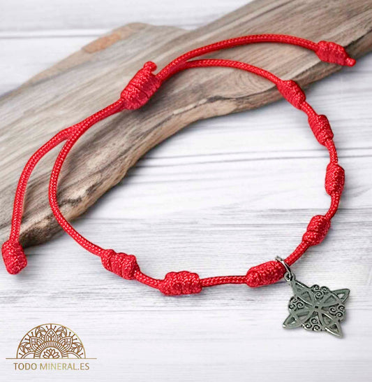 Pulsera 7 Nudos Ajustable Con Dije Nudo De Bruja - TODOMINERAL