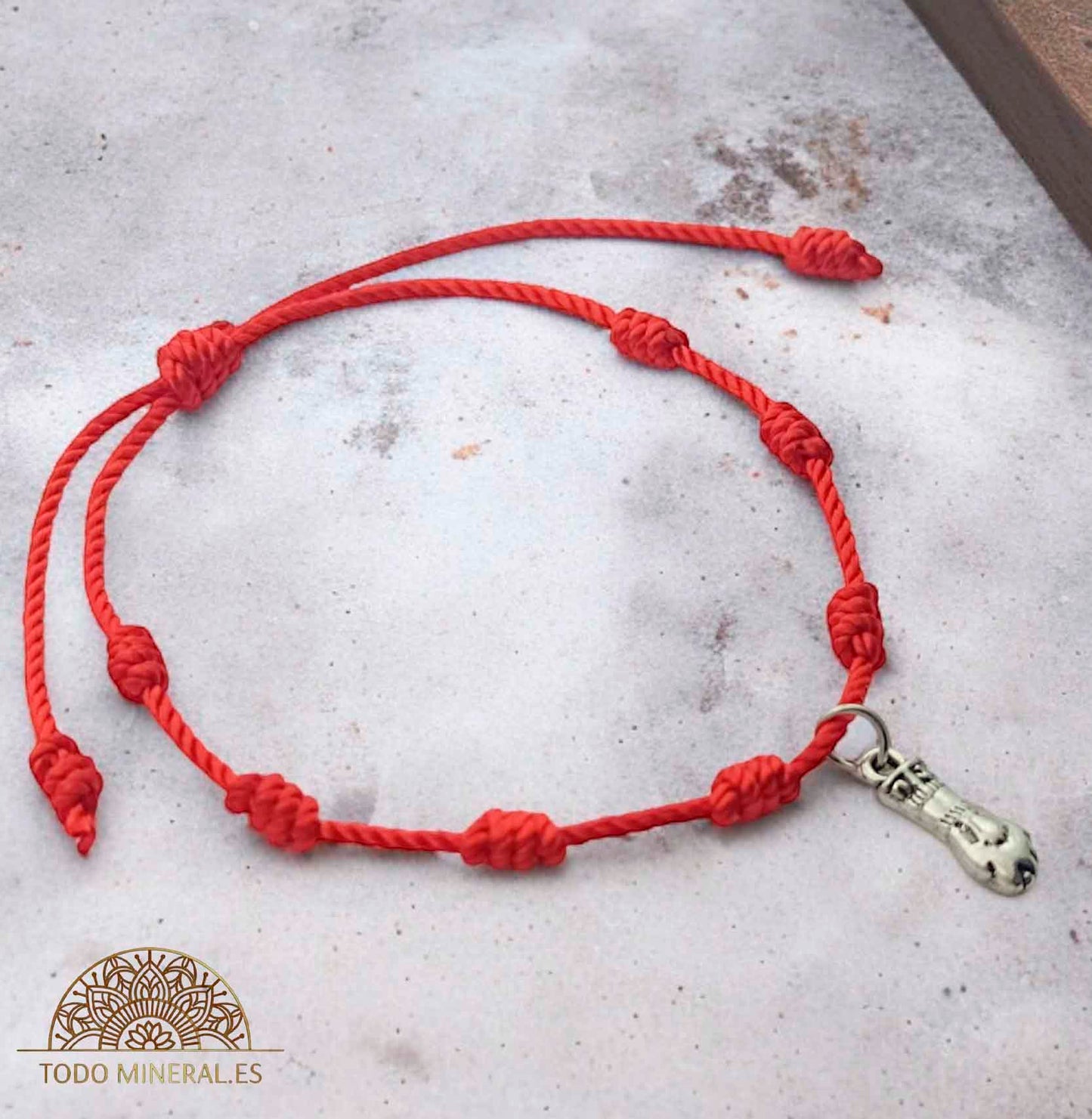 Pulsera 7 Nudos Ajustable Con Dije Figa - TODOMINERAL