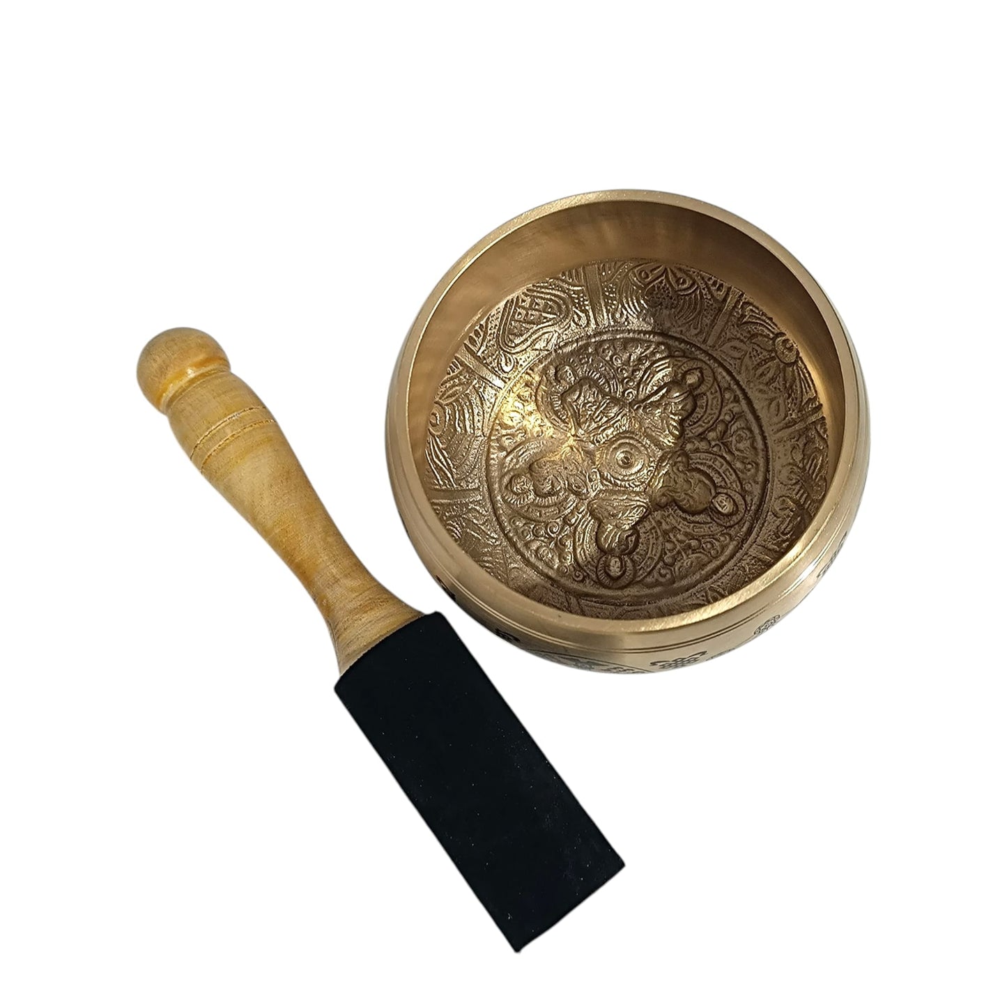 Cuenco Tibetano 4 Metales Grabado Metatron 11 Cms (Incluye Mazo) TODOMINERAL