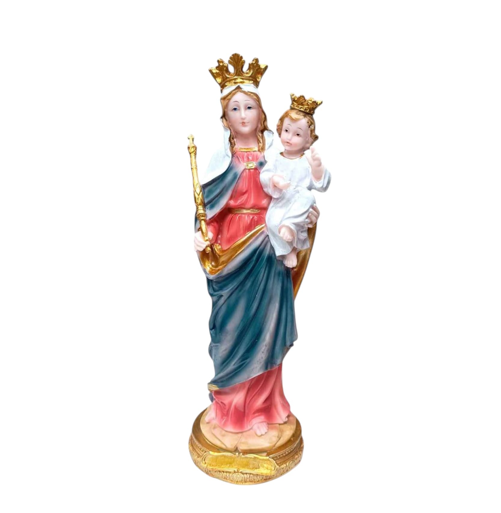 Figura En Resina Virgen Auxiliadora (ELIGE TAMAÑO) TODOMINERAL