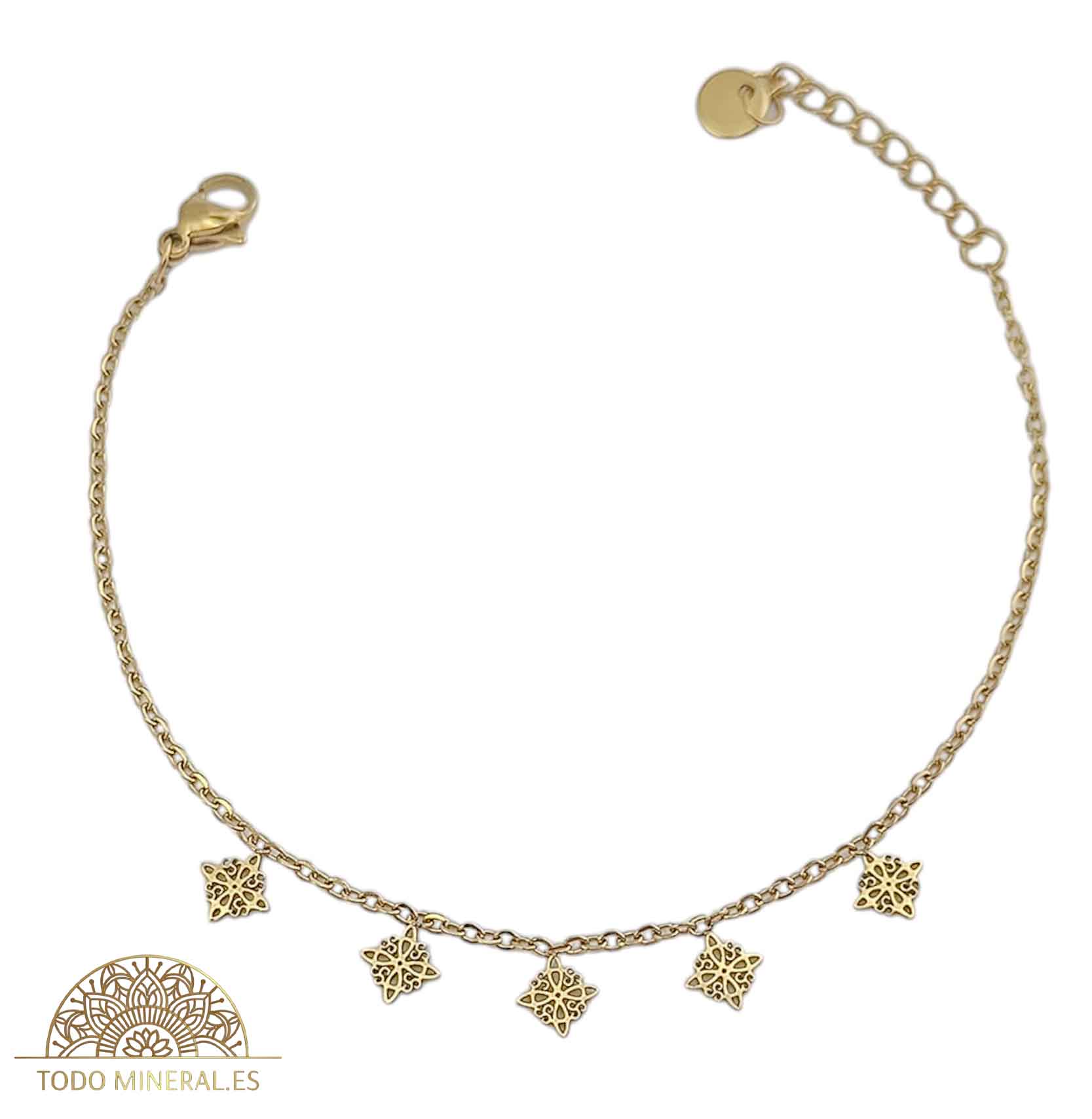 Pulsera Acero Con Dijes Nudo De Brujas PULSERA ACERO