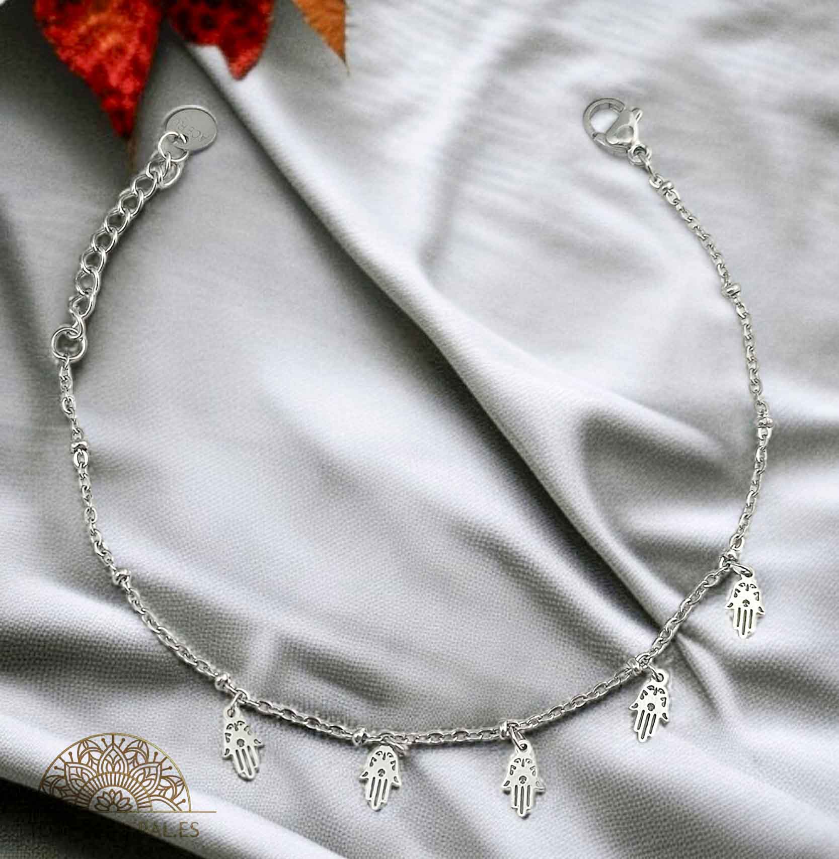 Pulsera Acero Con Dijes Mano De Fátima PULSERA ACERO