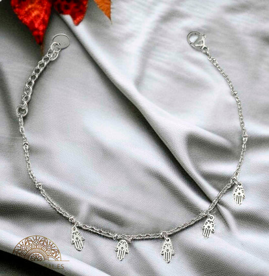 Pulsera Acero Con Dijes Mano De Fátima PULSERA ACERO