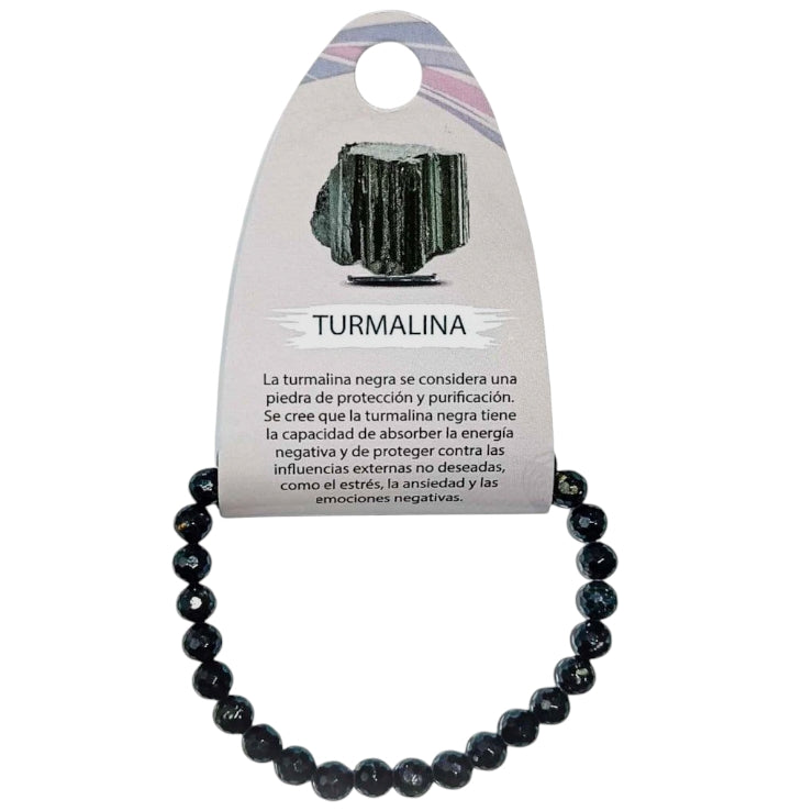 Pulsera Piedra Natural Turmalina ELIGE TAMAÑO Y MODELO PULSERAS MINERALES