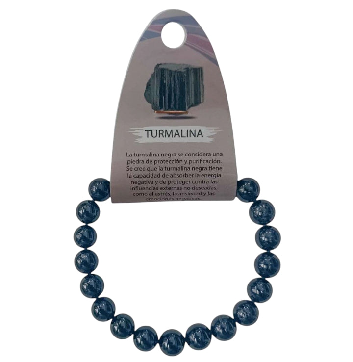 Pulsera Piedra Natural Turmalina ELIGE TAMAÑO Y MODELO PULSERAS MINERALES