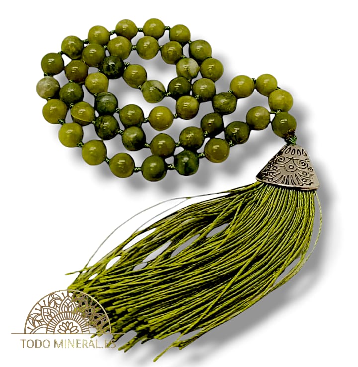 Codigo Sagrado 45 Cuentas Jade Vietnamita 8 mm TODOMINERAL