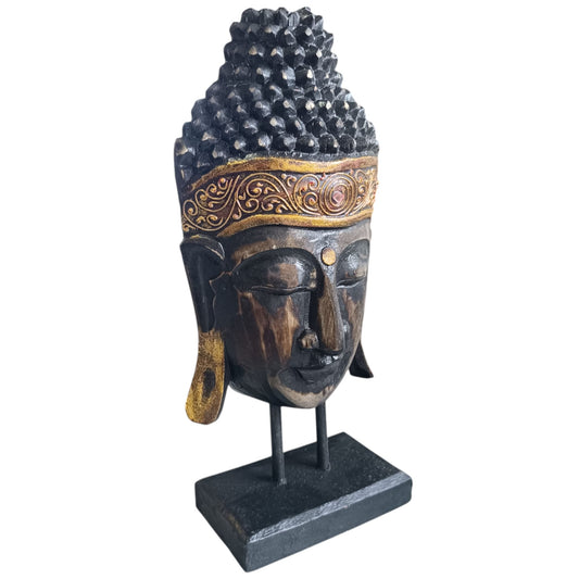 Figura Buda En Madera 40 Cms Apox 8445393184265 TODOMINERAL