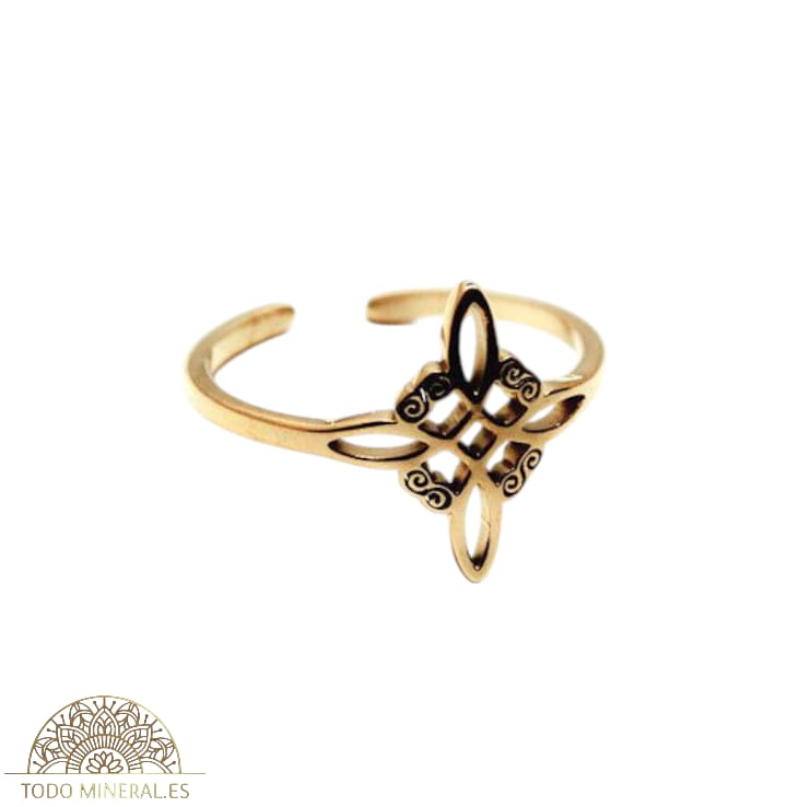 Anillo Adaptable Acero Nudo De Bruja 61013-03 TODOMINERAL