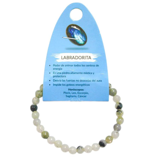 Pulsera Elastica Piedra Natural 6 mm ELIGE TU MINERAL FAVORITO PULSERAS MINERALES