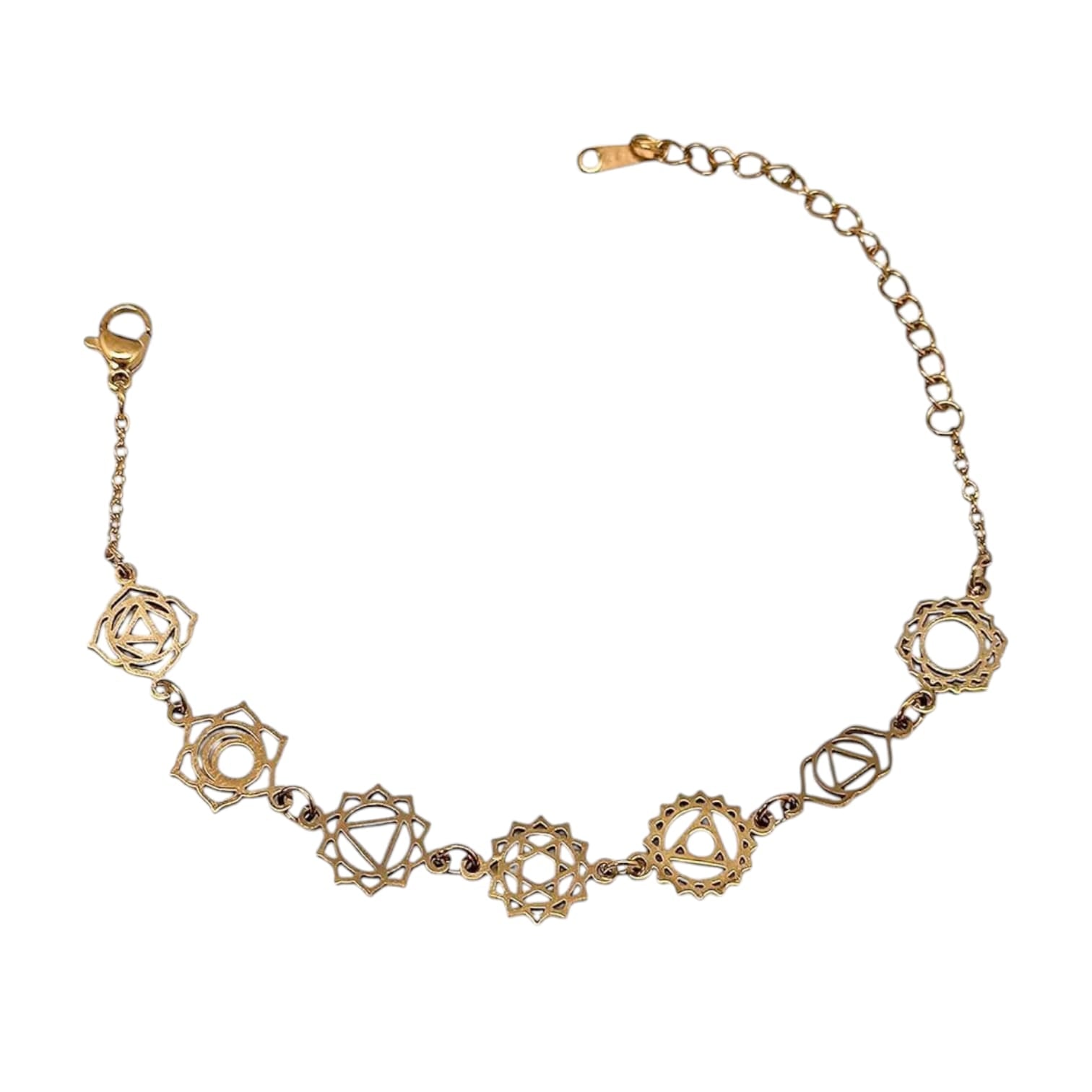 Pulsera Acero Simbolos 7 Chakras PULSERA ACERO