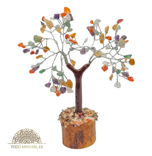 Arbol Mineral 100 Piedras De Chips 10  Cms Aprox - TODOMINERAL
