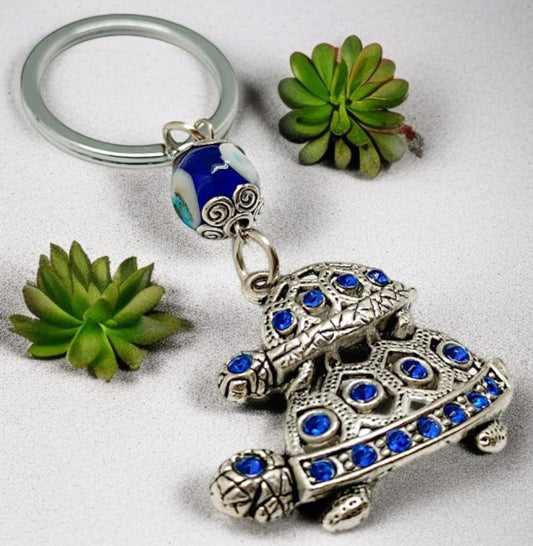 Llavero Metal Ojo Turco Tortuga TODOMINERAL