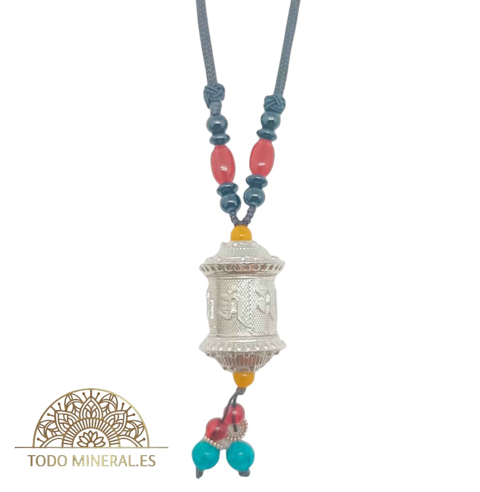 Collar Tibetano Rueda De Rezo Cordon 60 Cms Aprox ( DIFERENTES COLORES, ESCOJGE EL TUYO) TODOMINERAL