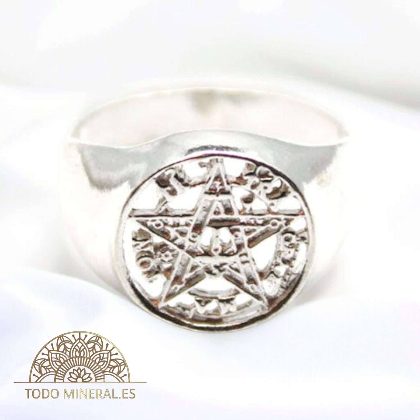 Anillo Sello Plata 925 Tetragramaton Talla 25 TODOMINERAL