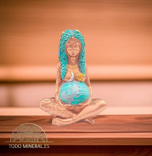 Figura En Resina Madre Tierra 11 Cms TODOMINERAL