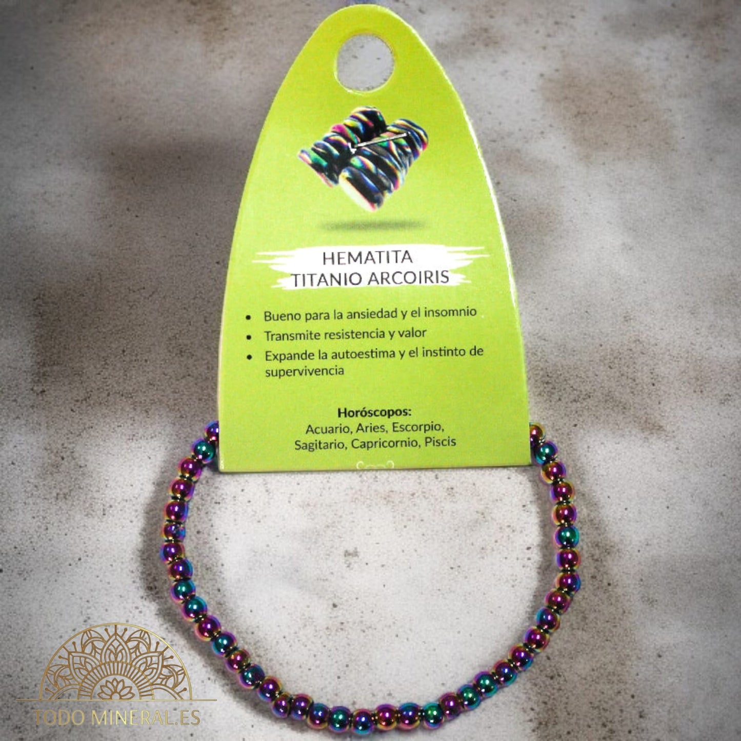 Pulsera Piedra Natural Piedra Hematite Multi PULSERAS MINERALES