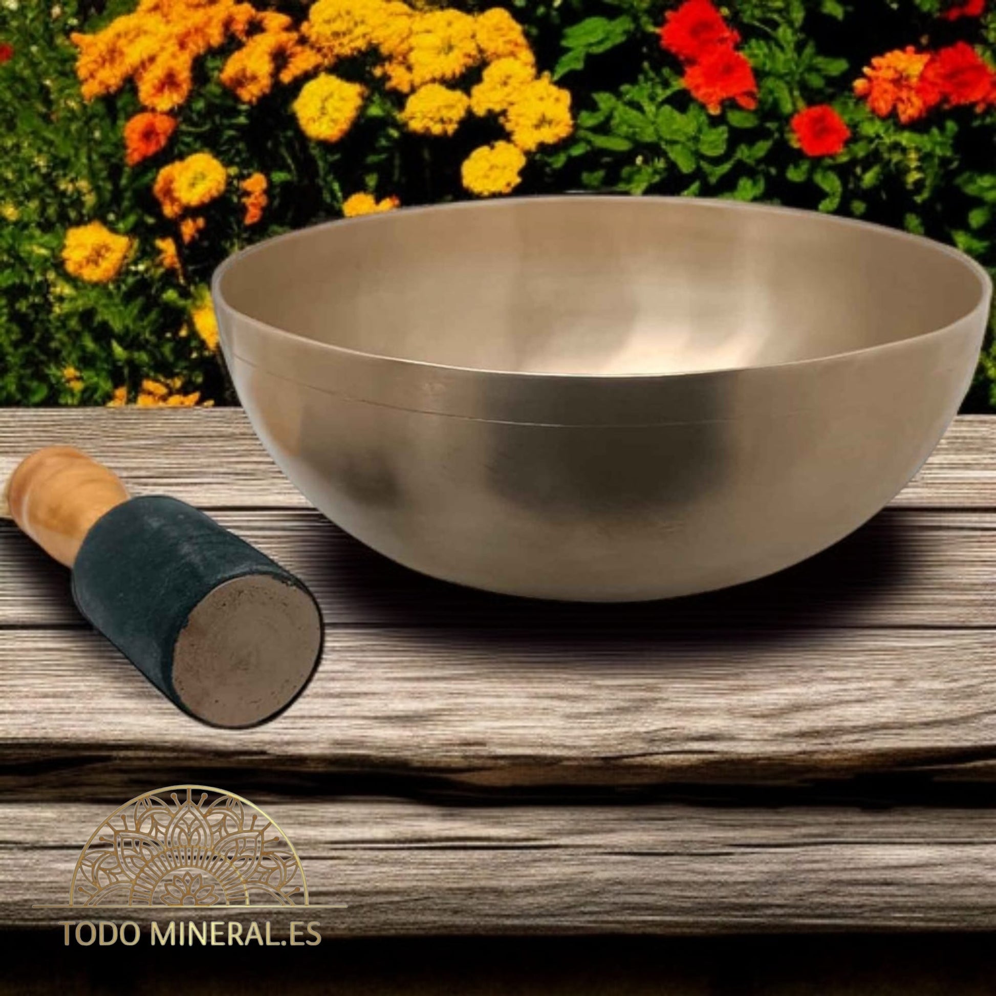 Cuenco Tibetano 7 Metales Modelo Alta Calidad 25 Cms (Incluye Mazo) TODOMINERAL