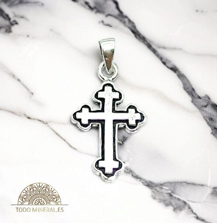 Colgante Cruz Plata 925  24X14 mm TODOMINERAL