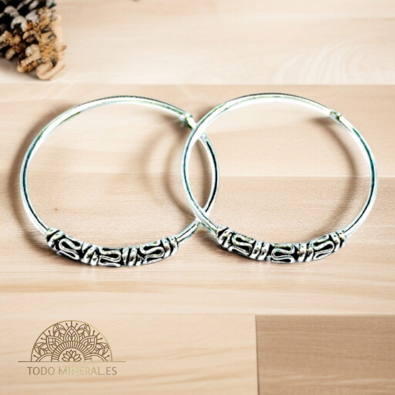 Pendientes Aro Bali Plata 925 25 mm PENDIENTES PLATA 925