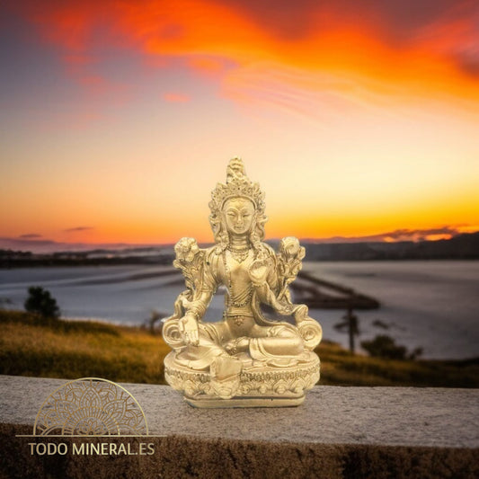 Figura Resina Tara Dorada 12x8 Cms Aproximado FENG SHUI